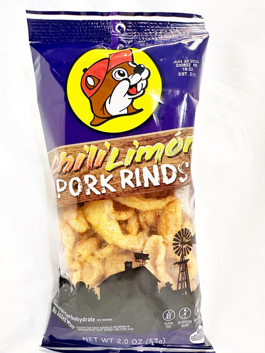 Buc-ees Chili Limon Pork Rinds