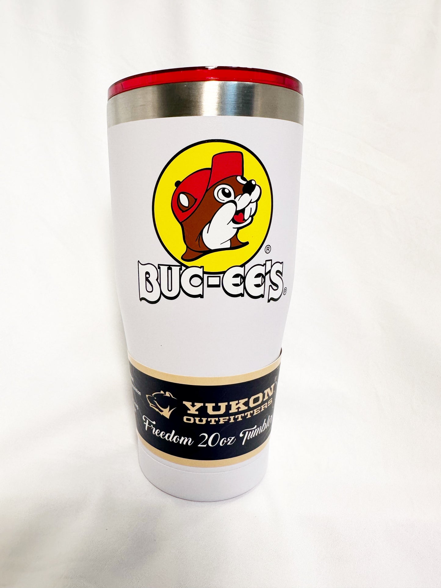 Buc-ees Logo White 20oz Tumbler