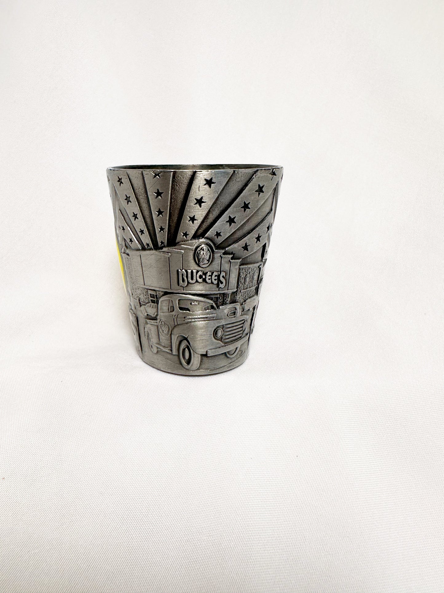 Buc-ees Rustic Metal Shot Glass